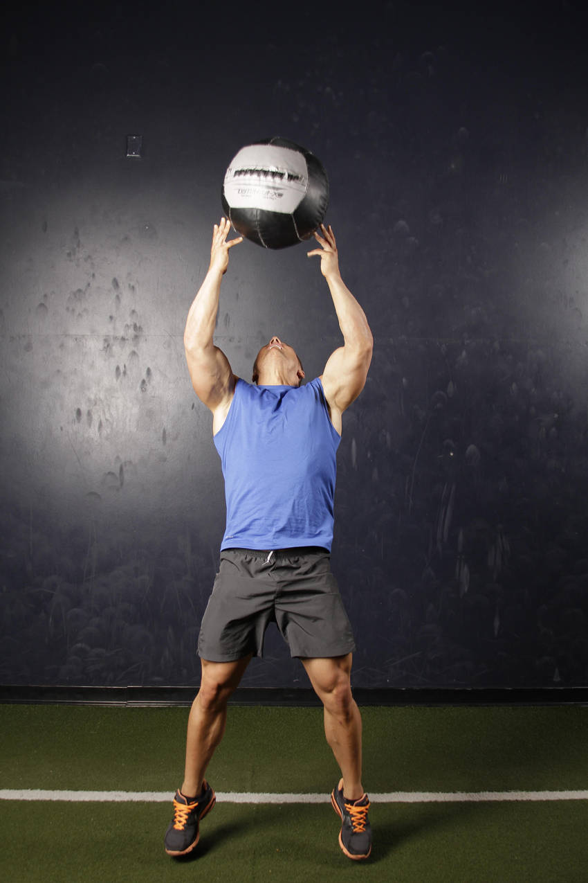 Backward Medicine Ball Throw