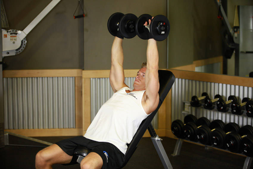 Dumbbell Incline Shoulder Raise