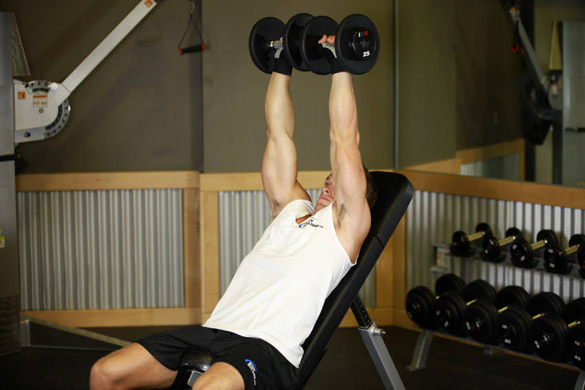 Dumbbell Incline Shoulder Raise