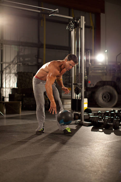 One-Arm Medicine Ball Slam
