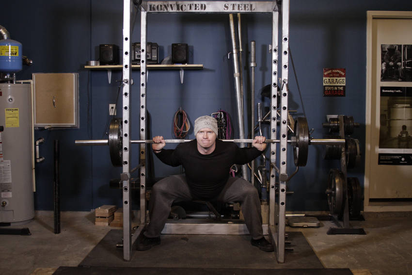 Reverse Band Power Squat
