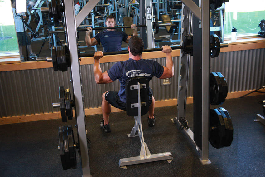 Smith Machine Overhead Shoulder Press