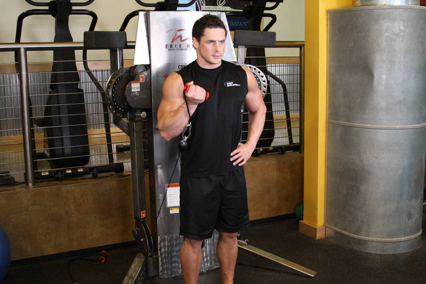 Standing One-Arm Cable Curl