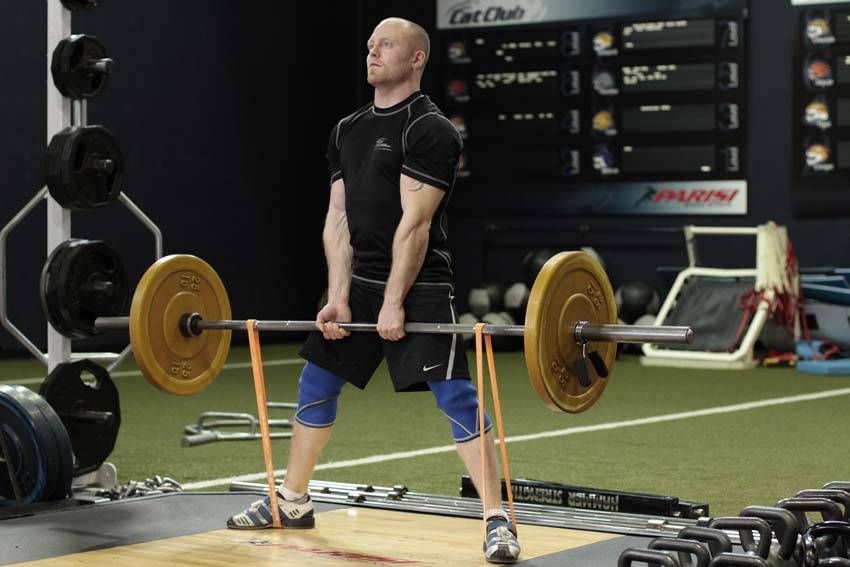 Sumo Deadlift with Bands