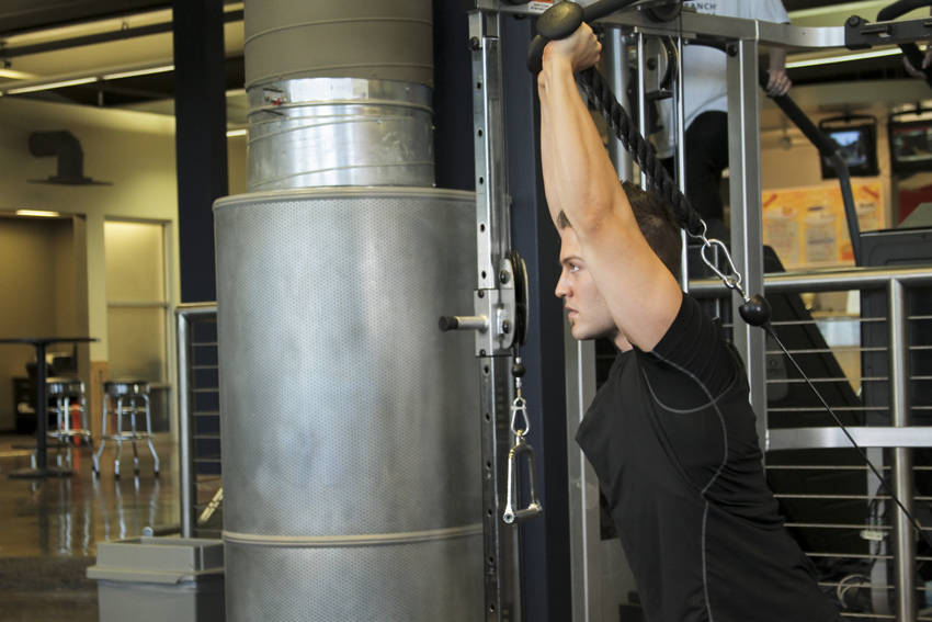 Triceps Overhead Extension with Rope