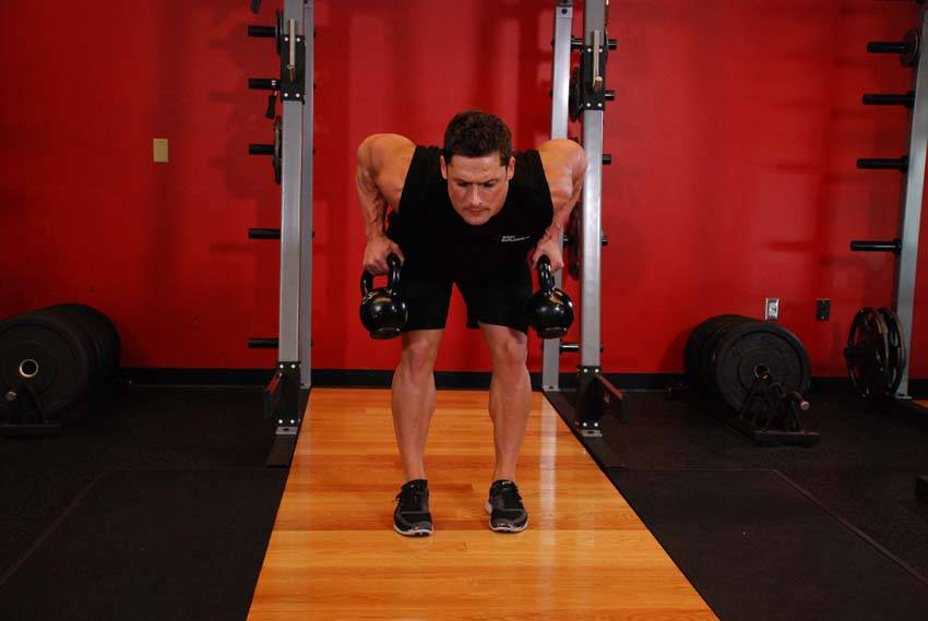 Two-Arm Kettlebell Row